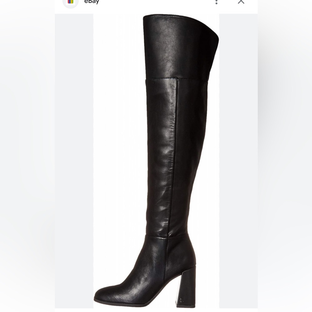 Circus by Sam Edelman Women's Pamela Knee High Black Leather Boot . Size…